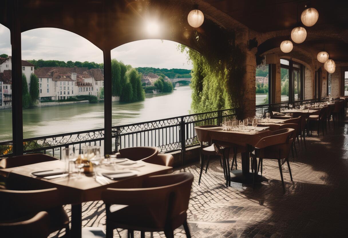 Restaurant au bord du lot villeneuve sur lot
